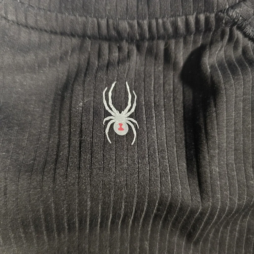 Spyder‎ Active Athletic Shirt Womens L Black Short Sleeve Performance Top